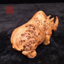 善也堂太行崖柏摆件《犀牛》