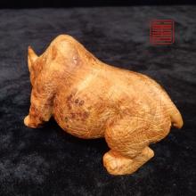 善也堂太行崖柏摆件《犀牛》
