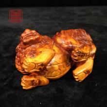 善也堂太行崖柏摆件《貔貅》