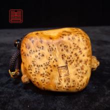 善也堂太行崖柏摆件《豹子》
