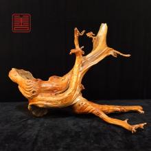 善也堂太行崖柏倒流香摆件《古树盘根》