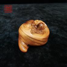 善也堂太行崖柏摆件《达摩》