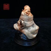 善也堂太行崖柏摆件《财神》