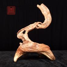 善也堂太行崖柏摆件《拼搏》