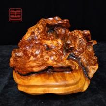 善也堂太行崖柏变异瘤摆件《大富贵》