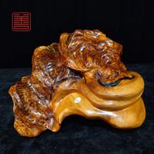善也堂太行崖柏变异瘤摆件《大富贵》