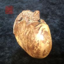 善也堂太行崖柏摆件《蜥蜴》