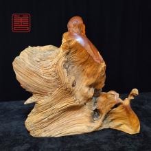 善也堂太行崖柏摆件《达摩》