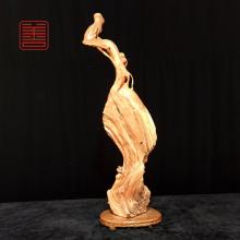 善也堂太行崖柏摆件《长眉罗汉》