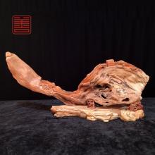 善也堂太行崖柏摆件《长城》