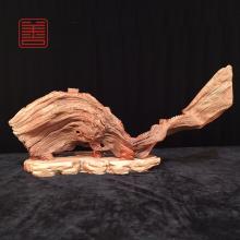 善也堂太行崖柏摆件《长城》