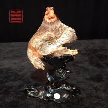 善也堂太行崖柏摆件《弥勒》