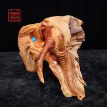 善也堂太行崖柏摆件《鸿运当头》