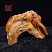 善也堂太行崖柏摆件《鸿运当头》