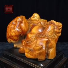 善也堂太行崖柏摆件《弥勒》