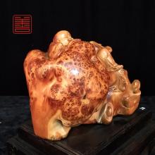 善也堂太行崖柏摆件《弥勒》