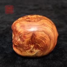 善也太行崖柏手把件《福猪》