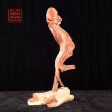 善也堂太行崖柏摆件《水月观音》