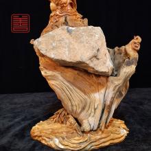 善也堂太行崖柏摆件《南海观音》