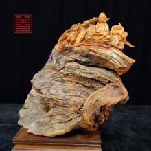 善也堂太行崖柏摆件《云端观音》
