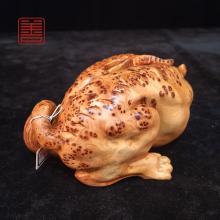 善也堂太行崖柏摆件《乘黄瑞兽》