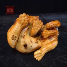 善也堂太行崖柏摆件《乘黄瑞兽》