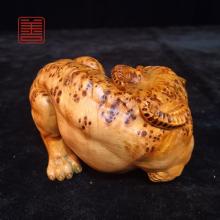 善也堂太行崖柏摆件《乘黄瑞兽》