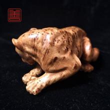 善也堂太行崖摆件《豹子》