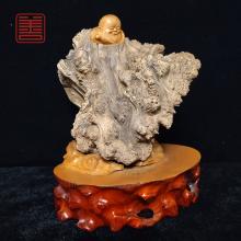 善也堂太行崖柏摆件《弥勒》