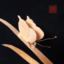善也堂太行崖柏摆件《兰花》