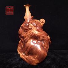 善也堂太行崖柏摆件《平安如意》