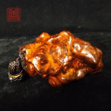 善也堂太行崖柏瘤疤随型手把件