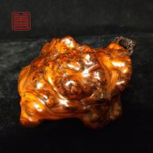 善也堂太行崖柏瘤疤随型手把件