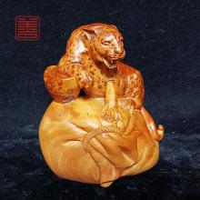 善也堂太行崖摆件《豹子》