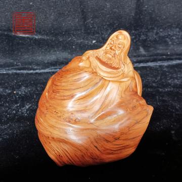 善也堂太行崖柏摆件《达摩》